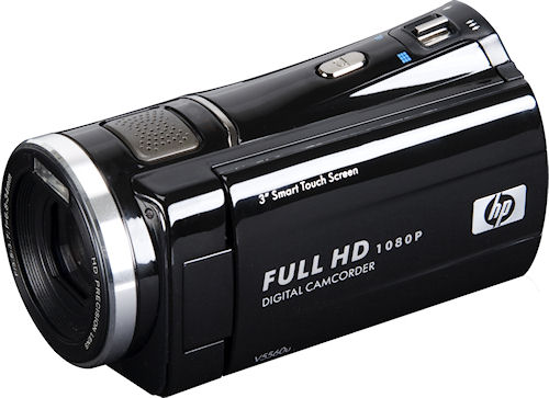 The V5061u records 1080p and supports dual lithium ion / AA batteries for $170. Photo provided by Hewlett Packard Development Company L.P. Click for a bigger picture!