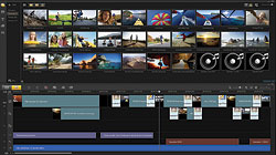 Corel's VideoStudio Pro X4, right screen display when running in dual-screen mode. Screenshot provided by Corel Corp. Click for a bigger picture!