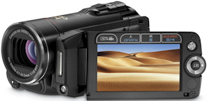 Canon's VIXIA HF20 flash memory camcorder. Photo provided by Canon U.S.A. Inc. Click for a bigger picture!