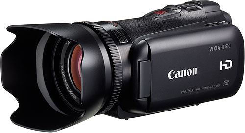Canon's VIXIA HF G10 camcorder. Photo provided by Canon USA Inc. Click for a bigger picture!