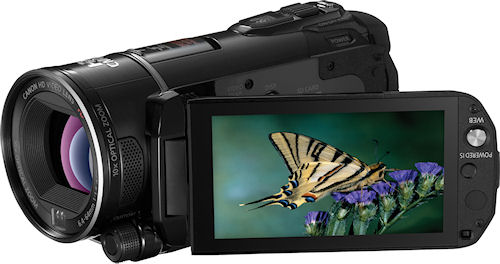 Canon's VIXIA HF S21 camcorder. Photo provided by Canon. Click for a bigger picture!