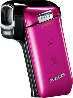 Sanyo VPC-CG10, hot pink body color. Photo provided by Sanyo Canada Inc. Click for a bigger picture!