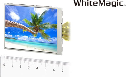 The “WhiteMagic™” LCD module featuring the newly-developed ‘RGBW method. Photo and caption provided by Sony Corp. Click for a bigger picture!
