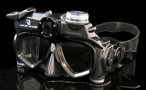The Wide Angle Scuba-series HD322 mask. Photo provided by Liquid Image Co. LLC. Click for a bigger picture!