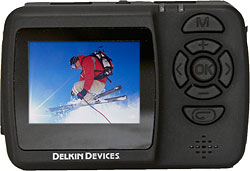 Rear view of the Delkin WingmanHD camera. Photo provided by Delkin Devices Inc. Click for a bigger picture!