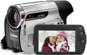 Canon's ZR960 MiniDV camcorder. Photo provided by Canon U.S.A. Inc. Click for a bigger picture!