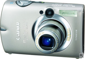 Canon's Powershot SD900 digital camera. Courtesy of Canon, with modifications by Michael. R. Tomkins. Click for a bigger picture!