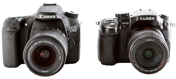 Canon 70D review -- Comparison with Panasonic GH3