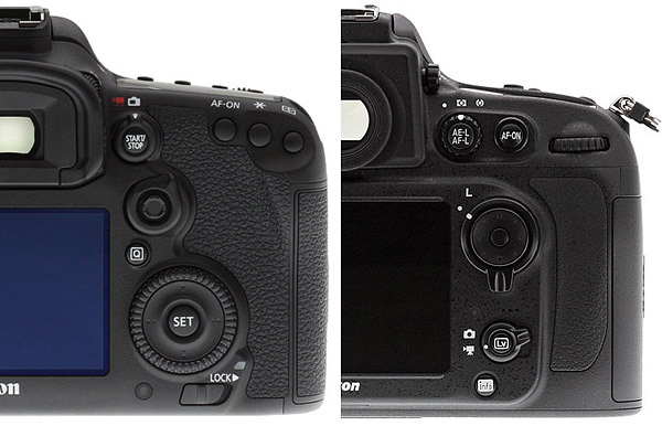 Canon 7D Mark II Review -- Controls vs Nikon D800E