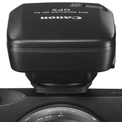 Canon EOS M review -- GP-E2 hotshoe-mounted GPS receiver