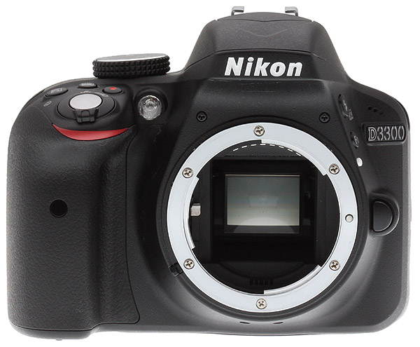 Nikon D3300 Review -- Front view, no lens