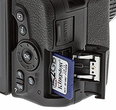Nikon D5500 Review - SD card slot