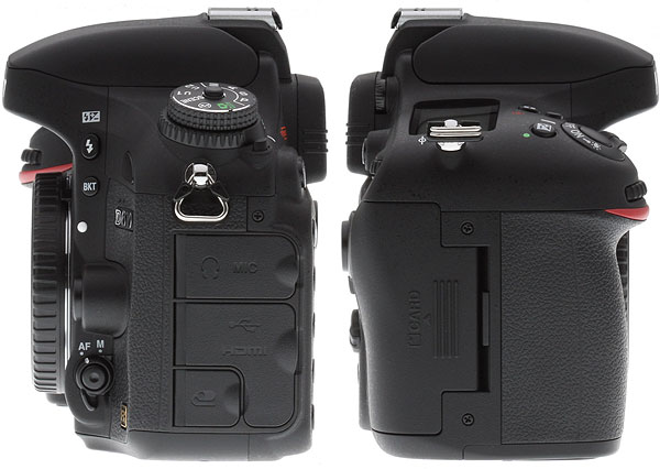 Nikon D610 Review -- Side views