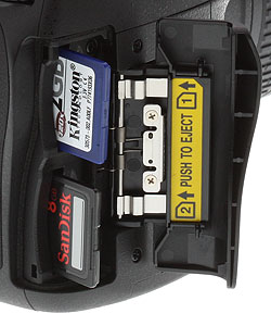 Nikon D610 Review -- Dual Secure Digital card slots