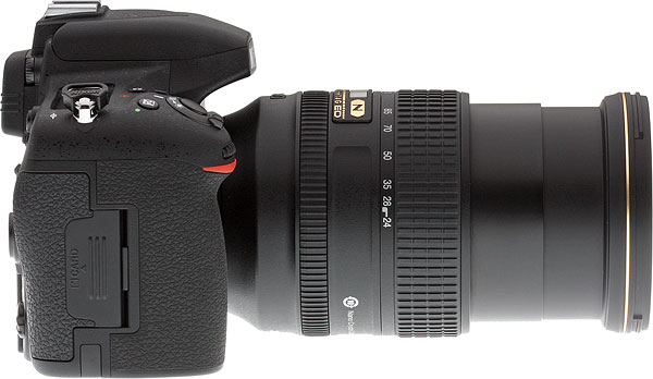 Nikon D750 review -- right view with AF-S 24-120mm lens