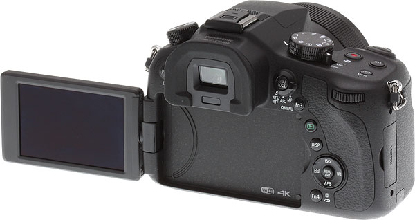 Panasonic FZ1000 Review -- rear view with LCD swung out