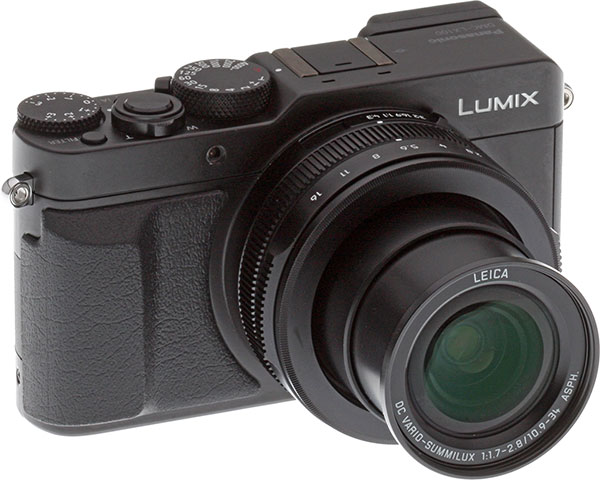 Panasonic LX100 review -- Front right view