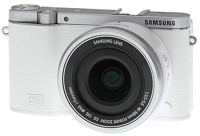 Samsung NX3000 Review - front quarter view