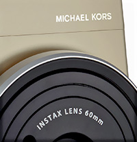 High fashion meets the lo-fi (but super-popular!) Fuji instant camera world  with the Michael Kors Mini 70