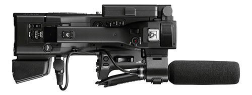 Top-down view of the Sony NEX-EA50. Photo provided by Sony Electronics Inc. Click for a bigger picture!
