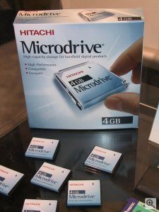 Hitachi's 4GB Microdrive. Copyright (c) 2003, Michael R. Tomkins. All rights reserved.