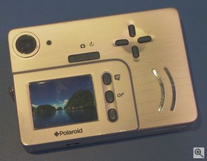 Polaroid's iON 130 digital camera. Copyright (c) 2003, Michael R. Tomkins. Click for a bigger picture!