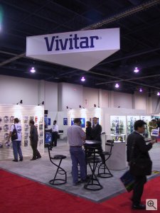 Vivitar's booth at CES. Copyright (c) 2003, Michael R. Tomkins. All rights reserved. Click for a bigger picture!
