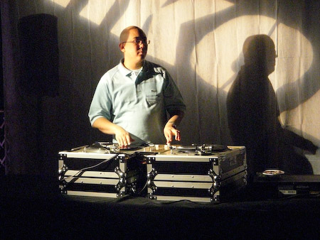 DJ (only the shadow knows) -- COOLPIX S51c at ISO 1600