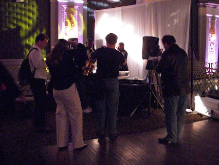 Serious sax by a member of Prince's band -- COOLPIX S51c at ISO 1600