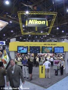 Nikon's PMA Booth - click for a bigger picture!