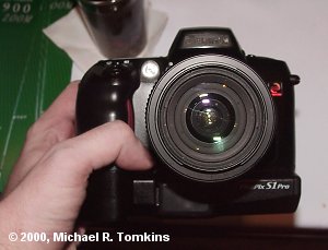 Fuji S1 Pro SLR Front View - click for a bigger picture!