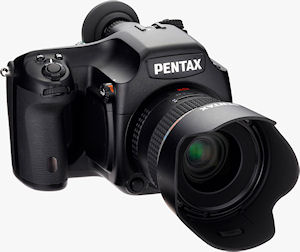 Pentax's 645D digital SLR. Photo provided by Hoya Corp. Click for a bigger picture!