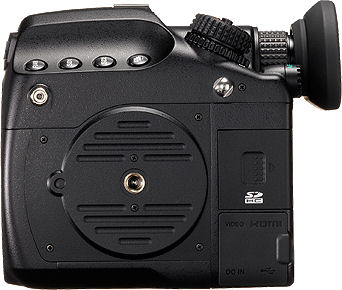 Pentax's 645D digital SLR. Photo provided by Hoya Corp.