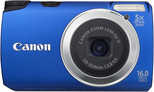 Canon's PowerShot A3300 digital camera. Photo provided by Canon Europa N.V. Click for a bigger picture!