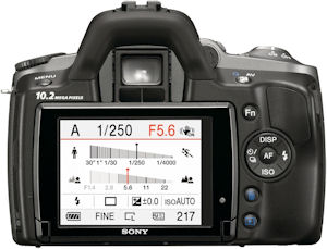 Sony's Alpha DSLR-A330 digital SLR. Photo provided by Sony Electronics Inc. Click for a bigger picture!