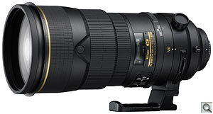 Nikon's AF-S  NIKKOR 300mm f2.8G ED VR II lens. Photo provided by Nikon Inc. Click for a bigger picture!