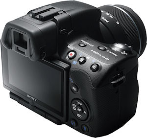 Sony's Alpha SLT-A33 digital SLR. Photo provided by Sony Electronics Inc. Click for a bigger picture!