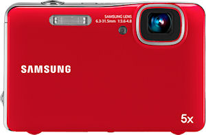 Samsung's AQ100 digital camera. Photo provided by Samsung Electronics America Inc. Click for a bigger picture!