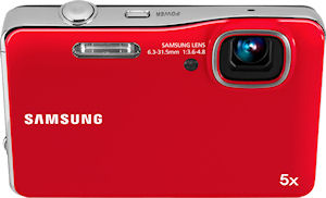 Samsung's AQ100 digital camera. Photo provided by Samsung Electronics America Inc. Click for a bigger picture!