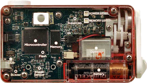 Rear view of the BigShot digital camera. Photo provided by the Computer Vision Laboratory, Columbia University.