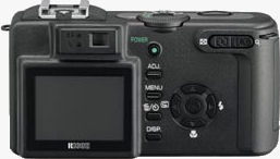 Ricoh's Caplio GX8 digital camera. Courtesy of Ricoh, with modifications by Michael R. Tomkins. Click for a bigger picture!