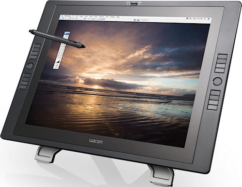 The second-generation Cintiq 21UX interactive pen display. Photo provided by Wacom Co. Ltd. Click for a bigger picture!