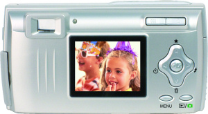 Concord's 4042 digital camera. Courtesy of Concord, with modifications by Michael R. Tomkins. Click for a bigger picture!