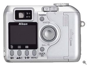 Nikon's Coolpix 885 digital camera. Courtesy of Nikon, and thanks to Phil Askey/DPReview for providing us with this image. Click for a bigger picture!
