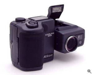 Nikon's Coolpix 995 digital camera. Copyright (c)  2001, The Imaging Resource. All rights reserved. Click for a bigger picture!