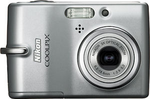 Nikon's Coolpix L10 digital camera. Courtesy of Nikon, with modifications by Michael R. Tomkins.