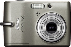 Nikon's Coolpix L11 digital camera. Courtesy of Nikon, with modifications by Michael R. Tomkins.