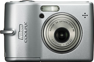 Nikon's Coolpix L12 digital camera. Courtesy of Nikon, with modifications by Michael R. Tomkins.