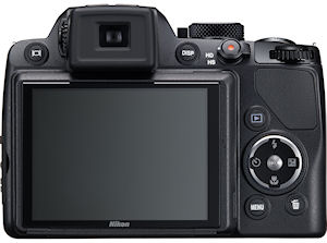Nikon's Coolpix P100 digital camera. Photo provided by Nikon Inc. Click for a bigger picture!