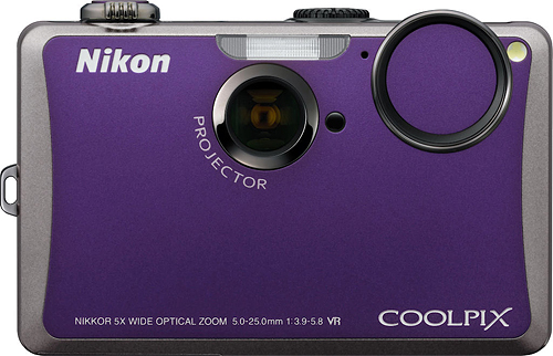 Nikon's Coolpix S1100pj digital camera. Photo provided by Nikon Inc. Click for a bigger picture!